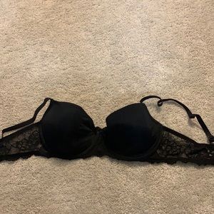 Black lace bra